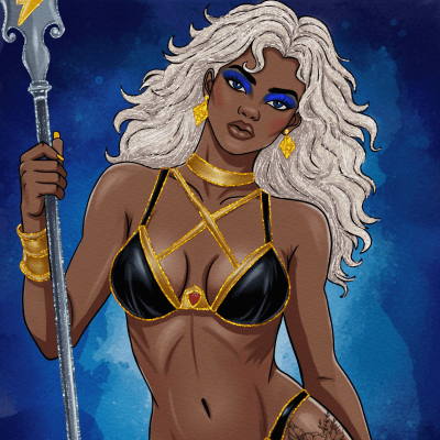 Goddess Blue  Inferno Huntress