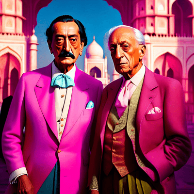 Dalí &amp; Picasso at Taj Mahal #005