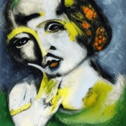 Marc Chagall Self-portrait II  A.I. #041