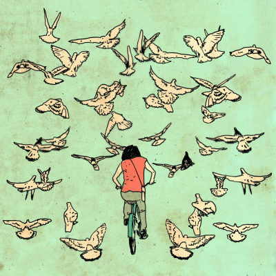A bicycle ride feels like flying