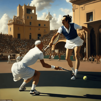 Dalí The Tennis Player #027
