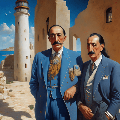 Dalí at The Pharos Lighthouse #007