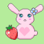 Rabbit and Strawberry