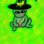 Lil Green Man Wizard 003