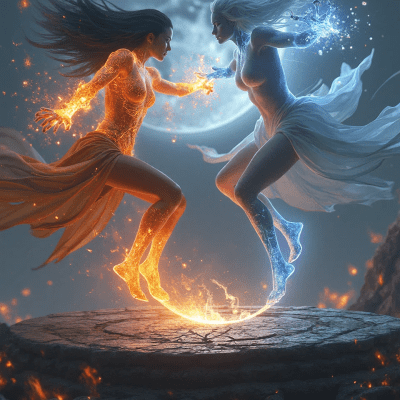 Ash vs. Moonlight — The Duel Beneath the Hollow sky