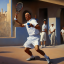 Picasso is Playing Tennis #004
