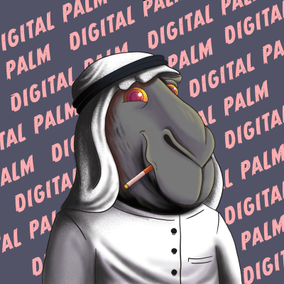 Digital Palm Camels #884