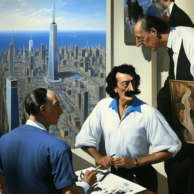 Dalí and Picasso in NewYork #004