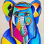 Picasso's Blue Elefant #056