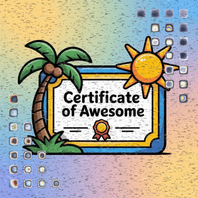 Official Beach Vibes Certificate