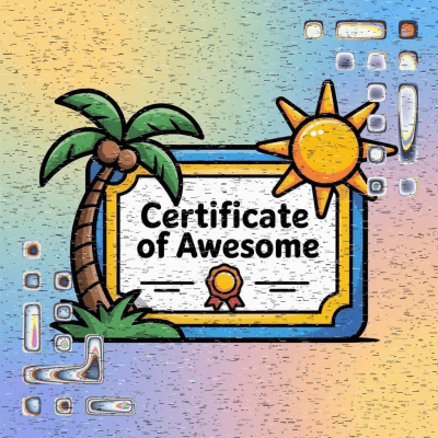 Official Beach Vibes Certificate