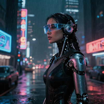 futuristic cybernetic enhancements