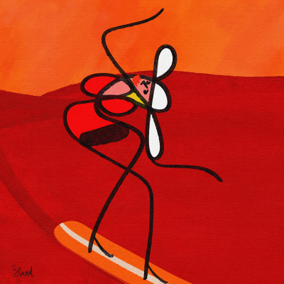 Lilly Catier - Sandboarding - Mars 2046