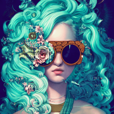 Green Dyed Monocle lady