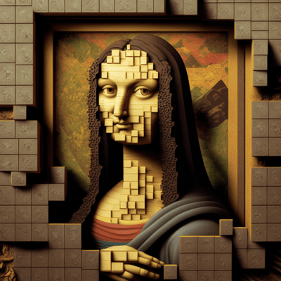 Mona Lisa "Block Edition"