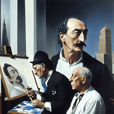 Dalí and Picasso in NewYork #001