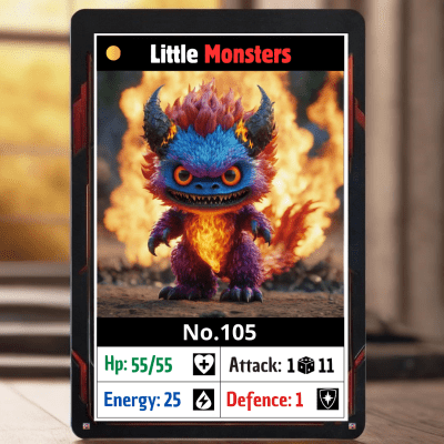 Little Monsters Playing Card